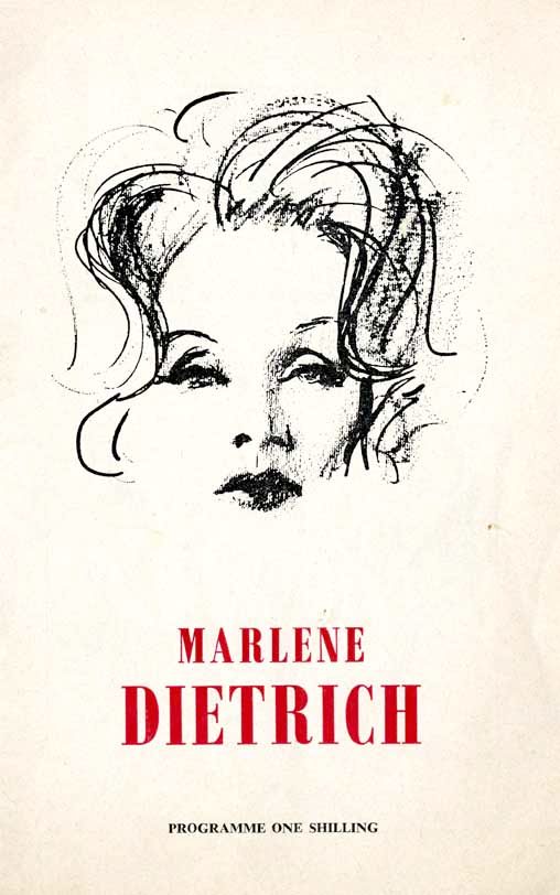 Programme, H. M. Tennent Ltd presents Marlene Dietrich at Birmin ...