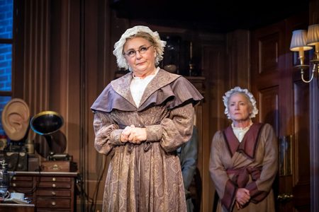 Lesley Garrett as Mrs Pearce with Annie Wensak photo by Marc Brenner
