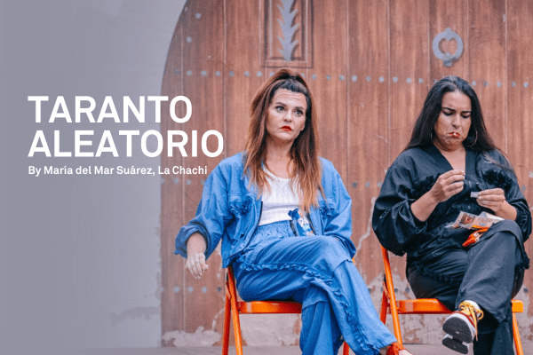 Two women sat in chairs staring off camera