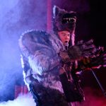 Stewart Lee vs The ManWulf Production photograph.
