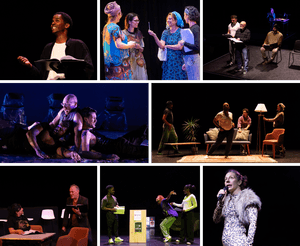 A collage of performance photos from Origins Festival.